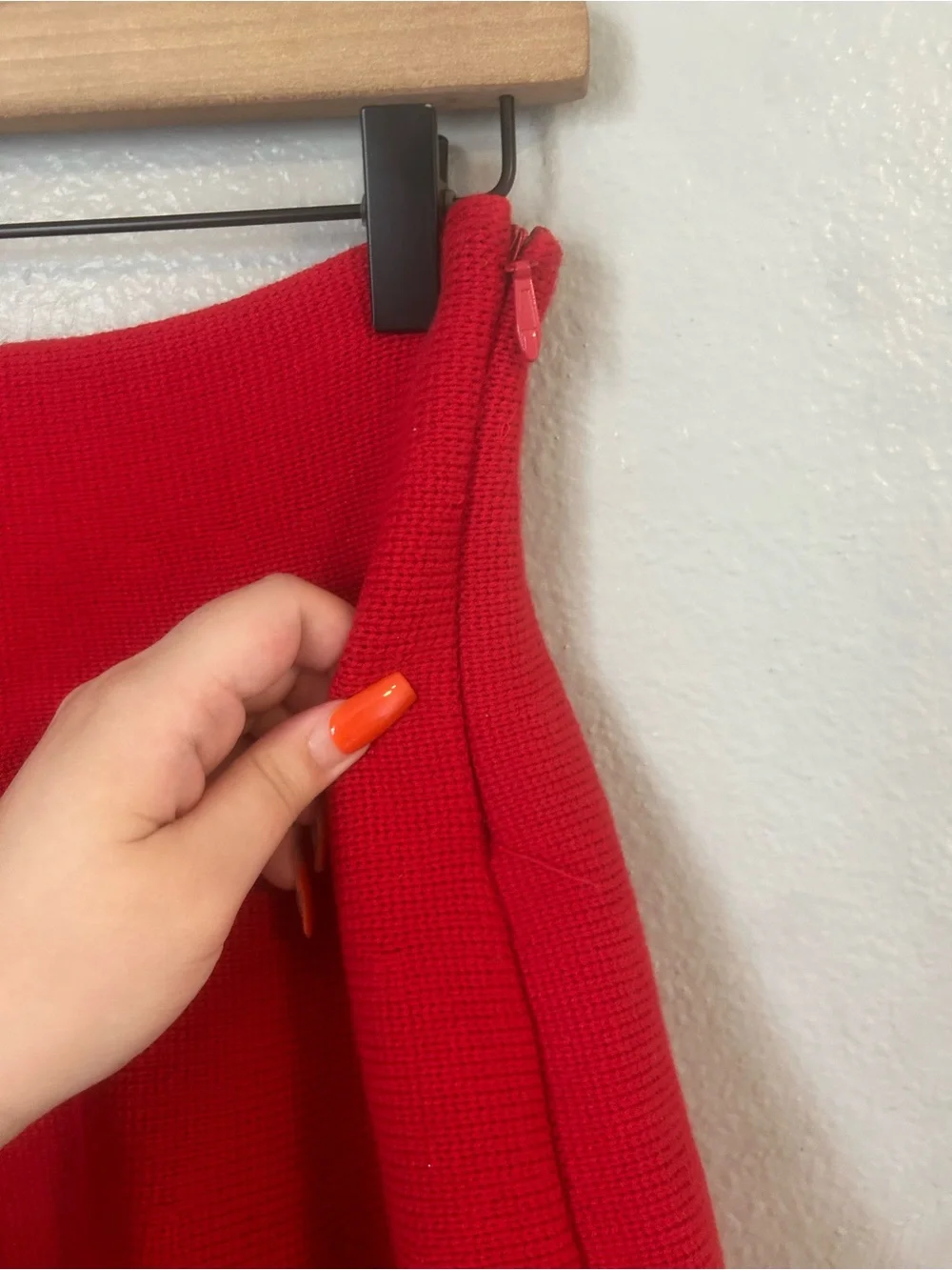 English factory knitted skirt